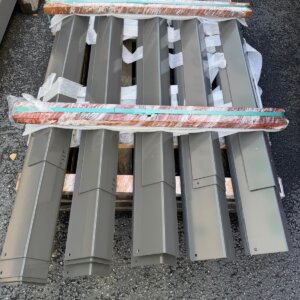 Restpartijen stalen lateien Type 1 haaks - kleur Grijs - diverse lengten