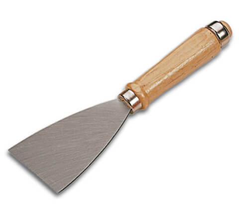Premium spatel met houten greep